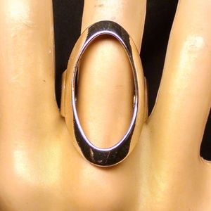 Rare Vintage Antique Style Oval Shape Hallow Ring